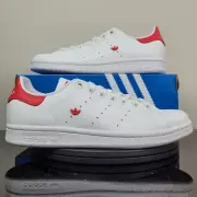 Adidas Originals Stan Smith White Red Athletic Shoes IE0460 Women's Sz 8