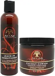 As I Am Leave-in Conditioner 240ml and Coconut Cowash Cleansing Conditioner 470ml