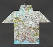 Origami Map Shirt Australia, Victoria, Melbourne, Colac, Wangaratta, Wagga Wagga