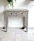 Mother of Pearl Console Table | Desk Hall Table | Handmade Inlay Furniture