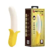 Pretty Love Banana Geek Thrusting Vibrator - Yellow