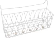 Mipcase Bunk Bed Hanging Organizer Sturdy Iron Storage Shelf for Books Phone Glasses Space Saving Dorm Room Accessory Easy Installation Bedside Caddy for Students