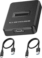 M.2 SSD to USB-C Adapter 10Gbps NVME SSD Reader Adapter Support M.2 NVMe/SATA SSD 2230 2242 2260 2280