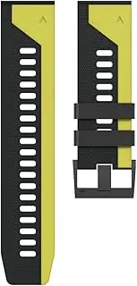 [ISOUDE] 26 22mm Quick Release Watchband For Garmin Fenix 6X 6 Pro 5X 5 Plus 3 HR Enduro Silicone Easyfit Wrist Band For Garmin Enduro D2