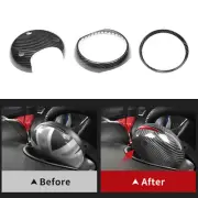 Dry Carbon Fiber Interior Tachometer Ring Trim For MINI R55 R56 R60