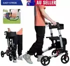 Rollator Walker Lightweight Folding Mobility Walking Rollator Aluminium w/seat