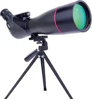 Waterproof 20-60x80 Spotting Scope with Tripod and Carrying Bag - BAK4 45 Degree Angled Eyepiece Scope for Target Shooting Hunting Bird Watching
