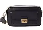 Michael Kors Black Bradshaw Extra Small Leather Camera Crossbody Purse Bag Lady