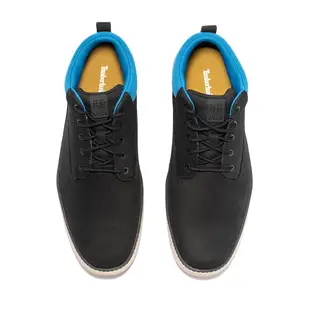 Timberland 男款黑色磨砂革Cross Mark查卡鞋|A433N001