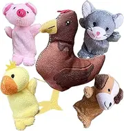 Animal Finger Puppets, Multicolor Puppet Set, Kids Hand Puppets, Soft Plush, Vibrant Colors, 8cm, for Kids, School, Home, Daycare Use