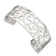 Stainless Steel Chisel Polished Fancy Cuff Bracelet