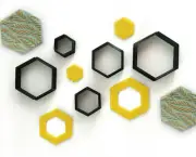 Hexagon Clay Cutter Set of 5 | Polymer clay Cutter | Clay Earring Cutter |