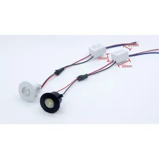 LED小崁燈2W LED迷你崁燈12v 24v車用燈船用燈開孔3.5公分櫉櫃燈小射燈