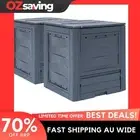 Garden Composters 2 pcs Grey 60x60x73 cm 520 L Plastic Weather Resistant 8919