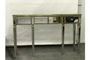 DA Modern Mirrored 4 Drawer Console Table