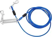 Totority Heavy Duty Dog Tie Out Cable with Lockable Snap Hook Durable Spring Supplies for Small Medium and Dogs Quick Connection Easy Detachment for Outdoor Use