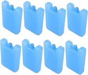 8pcs Reusable Ice Packs Air Conditioner Fans Empty Freezer Packs Accessories for Cooler Bags Lunch Boxes and Breastmilk Storage Summer Cooling