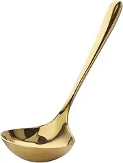 Kitchen Soup Ladle 304 Stainless Steel Large Size Long Handle Cooking Ladle for Stirring, Portioning Serving Soups,Chili,Stew in Restaurants and at Home