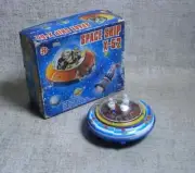 Space Ship X-52 NIB ANANIADIS Tin B/O No 126 Working Made in Greece Greek VTG