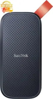 SanDisk 1TB Portable SSD - USB 3.2 Gen 2, 800MB/s, Type-C, 2M Drop Protection