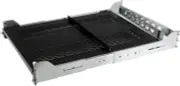 StarTech.com 2U Vented Sliding Rack Shelf w/ Cable 125 lbs-Vented, Black