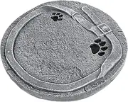 FIXOSHEE Pet Memorial Stone Cat Tombstone with Paw Pattern for Backyard Garden Delicate Dog Grave Marker Outdoor Indoor Remembrance Ornament for Pet Loss