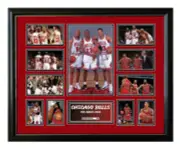 Michael Jordan Scottie Pippen Dennis Rodman Chicago Bulls Signed Limited Edition
