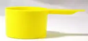 1 Ounce (29.6mL) Yellow Plastic Measure, Pack of 25 Measuring Scoops