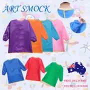 Teen Kids Waterproof Art Smock Feeding Bib Apron 7 options 5-14y