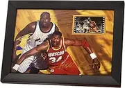 veratwo Signed The Dream Olajuwon Basketball Poster Framed Photo Gifts 8x6 Inches,with 1x 35mm Film Display,Cool Basketball Memorabilia Decor for Boy's Room