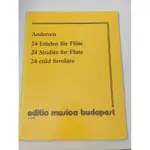 長笛譜ANDERSEN 24 STUDIES FOR FLUTE