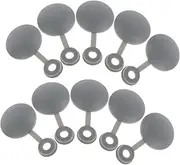 MOLUCKFU 10pcs Interior Panel Buckle Screw Caps Decorative Screw Cap Cover Plastic Hinged Screw Cover Caps Flip Top Screw Covers Shutter Screw Covers Screw Head Covers Screw Cap Covers