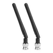 2 PCS UHF BNC Male Replacement Antenna for EW100 EW300 EW500 G3 G4 SKM100 Wireless Microphone Mic Receiver Black