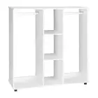 Portable Double Wardrobe Open Clothes Rack