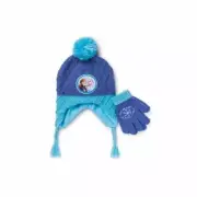 MSRP $25 Berkshire Big Girls Cold Weather Hat Gloves 2 Piece Set Blue OSFM