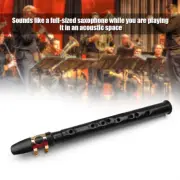 Pocket Saxophone Mini Sax Plastic Woodwind Instrument with Carry Bag Black S4N2