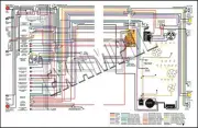 1967 Nova Full Color Wiring Diagram - 11X17