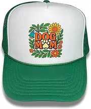 [Rivvy] Vintage Trucker Hat - Adjustable Snapback for Men & Women - Retro Style High Crown Mesh Back Foam Cap