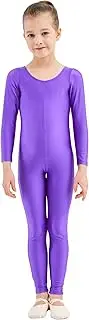 [speerise] Girls Unitards Gymnastics Long Sleeves Full Body Toddler Ballet Leotards for Kids Costumes