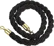 TEHAUX 1.5M Stanchion Flax Rope Durable Crowd Control Queue Barrier Rope for Events Stylish Design for Museums Hotels and Cinemas