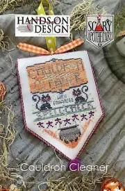 Cauldron Cleaner - Scary Apothecary by Hands On Design cross stitch pattern