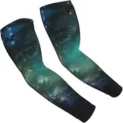 [FSCEV] Galaxy Background Sun Protection Arm Sleeves Outdoor Essentials Cooling Compression Golf Hiking Cycling