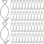 56 Pcs Drop Ceiling Clips Hanging Ceiling Hooks Clips Hanging on Suspended Ceiling Tile, Grid Clips Hanger Hooks，Suspended Ceiling Hooks for Classrooms，Wedding Decorations, Hanging Sign (Silver)