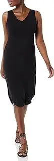 [Amazon Essentials] Women's Jersey Regular-Fit Sleeveless v-Neck Midi Dress (Previously Daily Ritual)