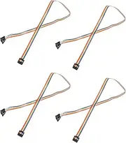 uxcell 4 Pcs IDC Rainbow Wire Flat Ribbon Cable FC-Female to 8P 11.8 Inch Length 2.54mm Pitch Breadboard Jumper Wires for Electronic Projects