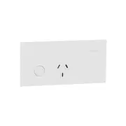 Clipsal 1010CSZ-WC Switched socket, Clipsal Solis T Series, ZigBee, Wiser Connected, Horizontal Mount, 10A