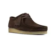 "Men's Clarks Original Wallabee Low DARK BROWN SUEDE Made In Vietnam"