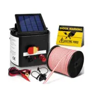 3km Solar Electric Fence Charger with 400M Tape and 25pcs Insulators