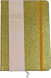 A5 CASED Glitter Notebook - Gold