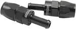 Aeroflow Straight -6AN Hose End to 5/16Barb Teflon 200 Series Black - AF214-06-05DBLK
